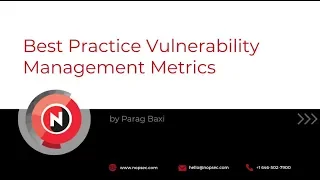 Best Practices on Vulnerability Management Metrics - Resources - NopSec